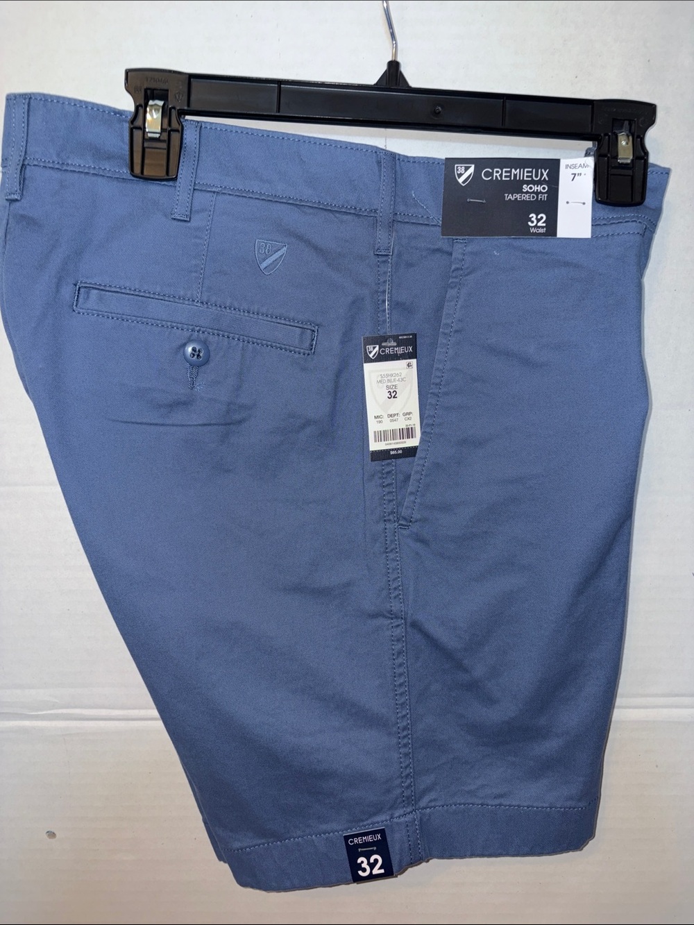 Daniel Cremieux Slate Blue Flat-Front Men’s Shorts